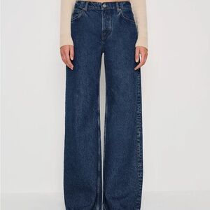 Reformation Cary Low-Rise Wide-Leg Jeans